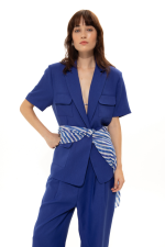 VK Deep Sea Short-Sleeved Blazer - Image 3