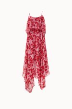 VK Bougainvillea Asymmetrical Dress