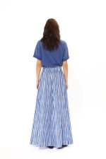 VK Aegean Blue Long Skirt - Image 3