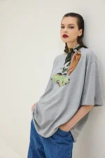 Cheetah T-Shirt - Retro Car Grey - Image 3