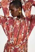 Peony Φόρεμα - Bordeaux - Image 3