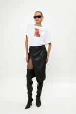 Faux Leather Skirt - Image 2