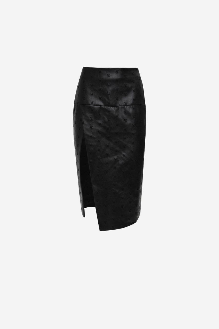 PRODUCT PHOTOS - 2024-09-23T170955.403 Faux Leather Skirt - Image 1