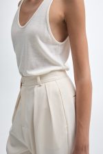 NR Dynasty Trousers - Εκρού - Image 3