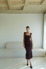 Layla Lace Φόρεμα - Burgundy - Image 3