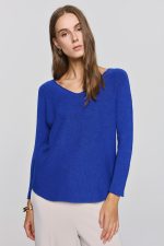 V-Neckline Soft Knit - Blue Royal