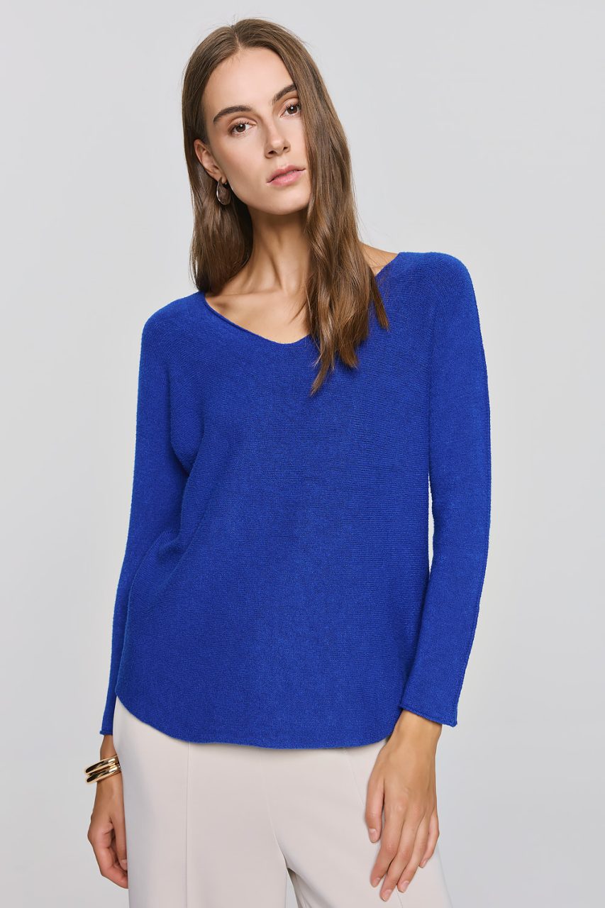 1-463007-1000x1500ROYAL V-Neckline Soft Knit - Blue Royal - Image 1
