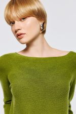 Crewneck Soft Knit - Olive Green - Image 3
