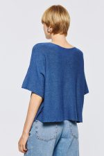 3/4 Sleeve Soft Knit - Indigo - Image 2