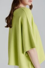 3/4 Sleeve Soft Knit - Lime - Image 2
