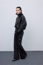 Leather Knots Pants Black - Image 4