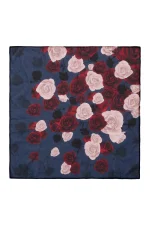 Lemonchello Scarf - Shadow Roses Blue