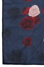 Lemonchello Scarf - Shadow Roses Blue - Image 2