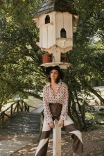 Phoebe Unisex Shirt white - Image 2