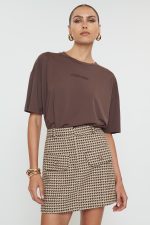 Olivia Mini Skirt - Brown