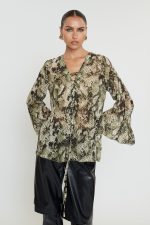 Estelle Πουκάμισο - Olive Snake