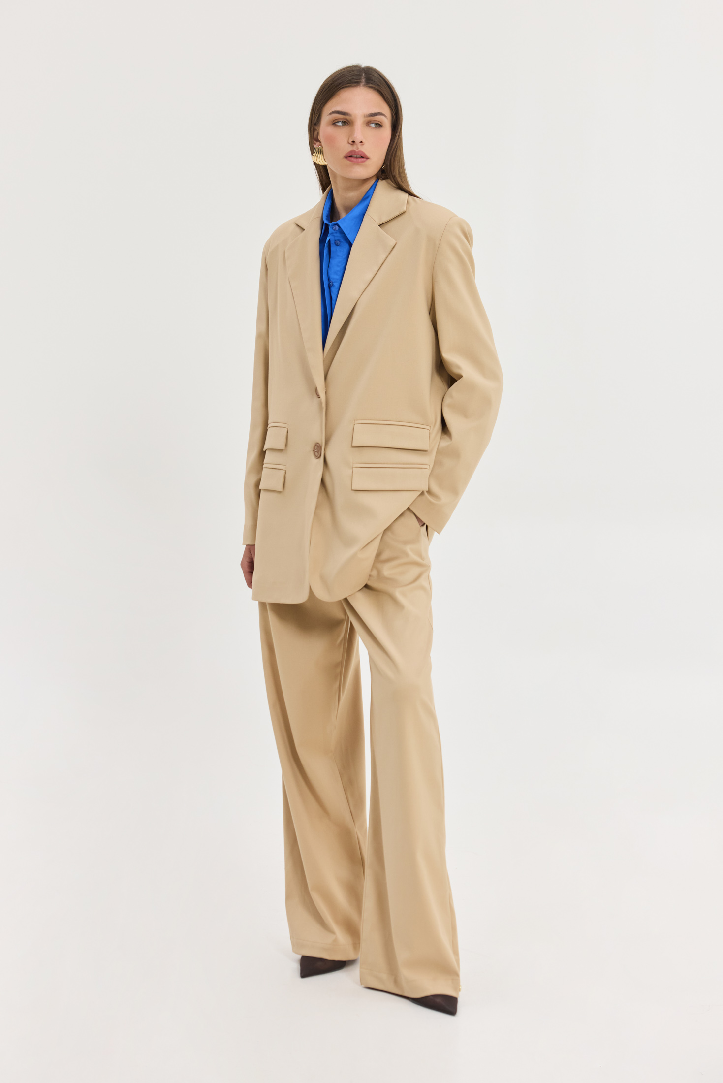 hemithea28113-1 Senegal Blazer - Beige - Image 1
