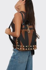 Hype Black N’ Metal EA Logo Τσάντα Πλάτης - Καφέ - Image 4