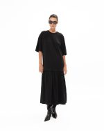 Black Midi Cotton Dress - Image 2