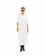 White Midi Cotton Dress - Image 2