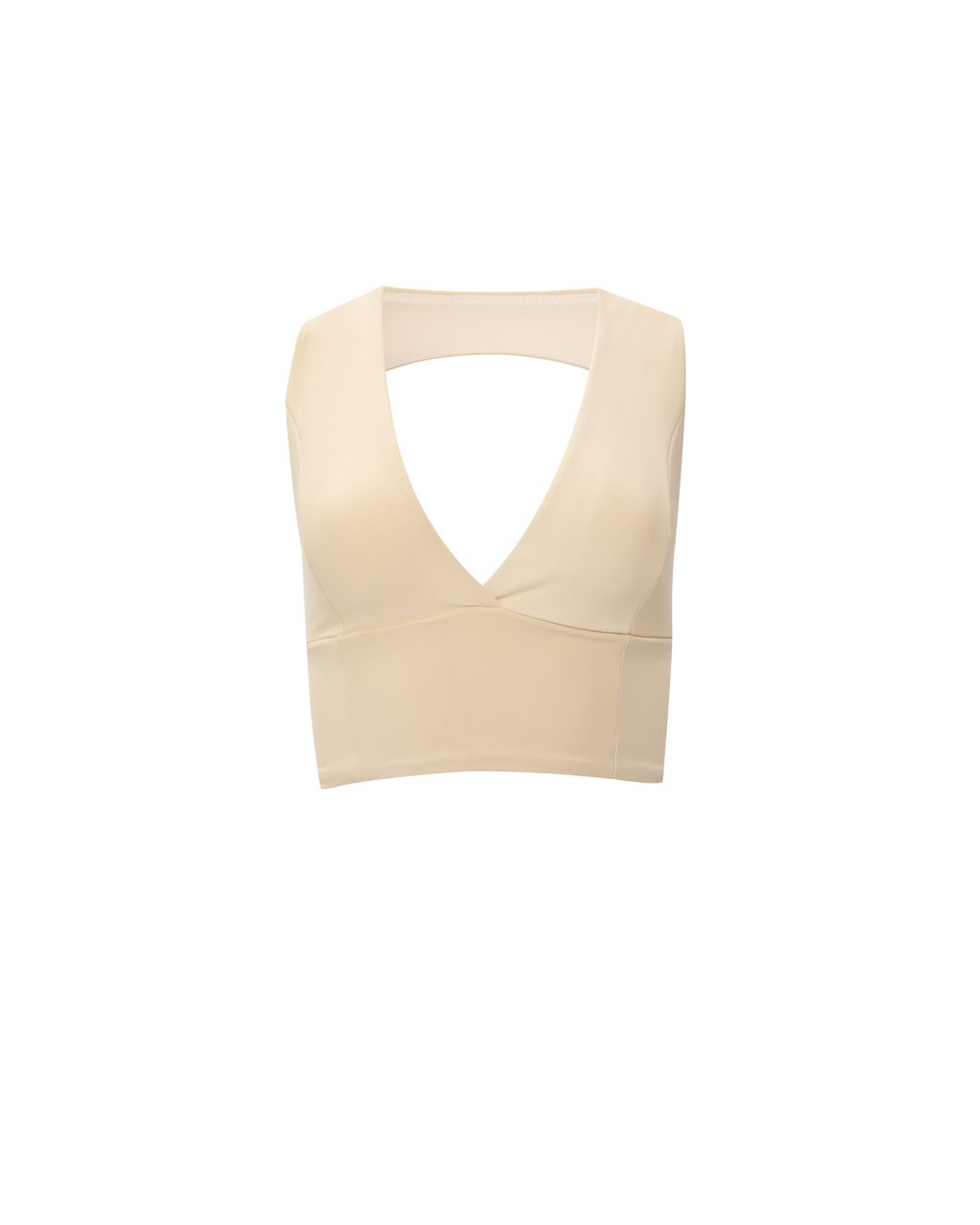 vk ghost-009 Cream Sports Bra - Image 1