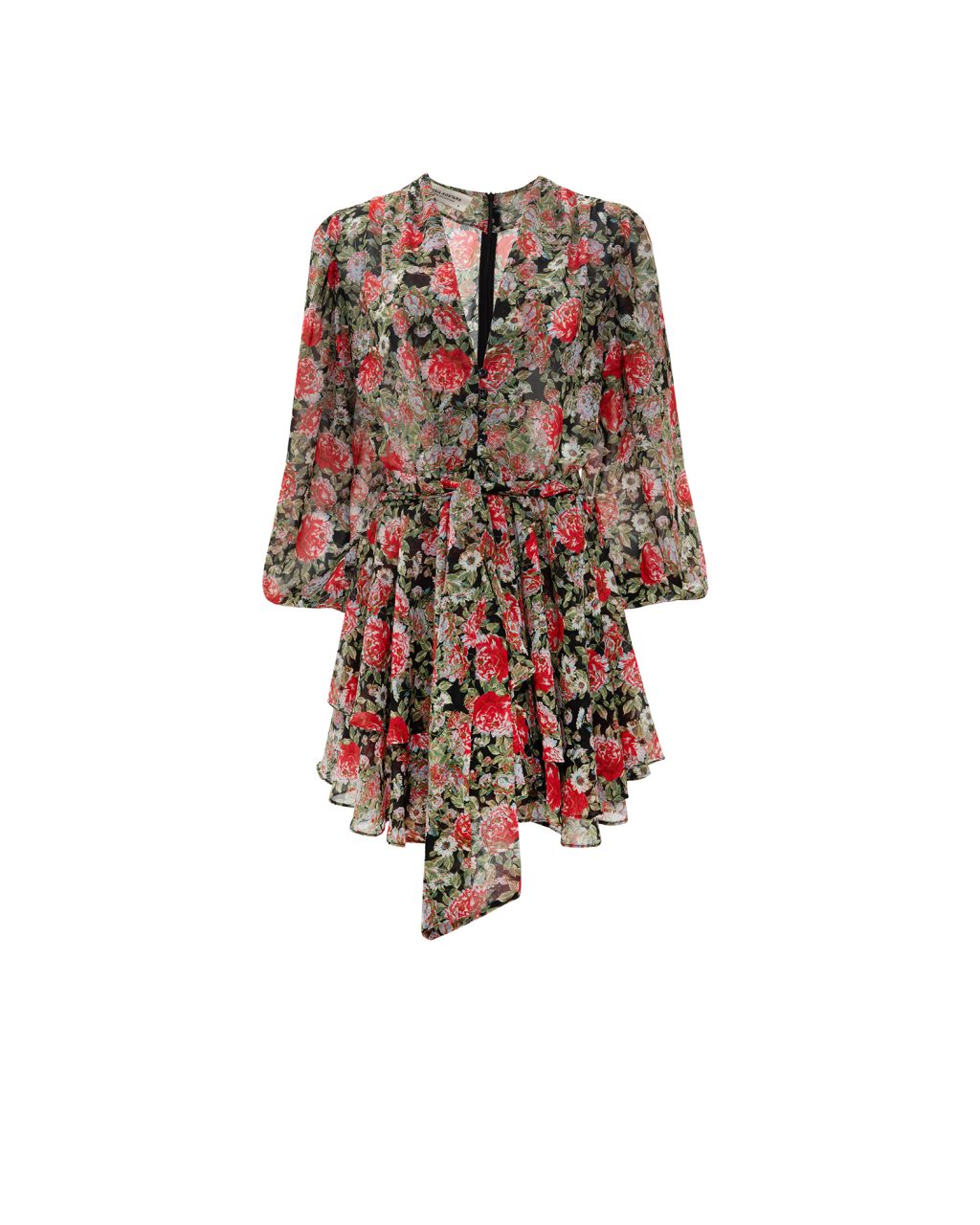 vk ghost-214 Red Floral Mini Dress - Image 1