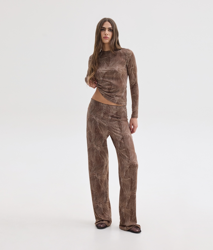 wendy-pants Wendy Παντελόνι - Wave Print - Image 1