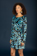 Tiffani Velvet Φόρεμα - Μπλε