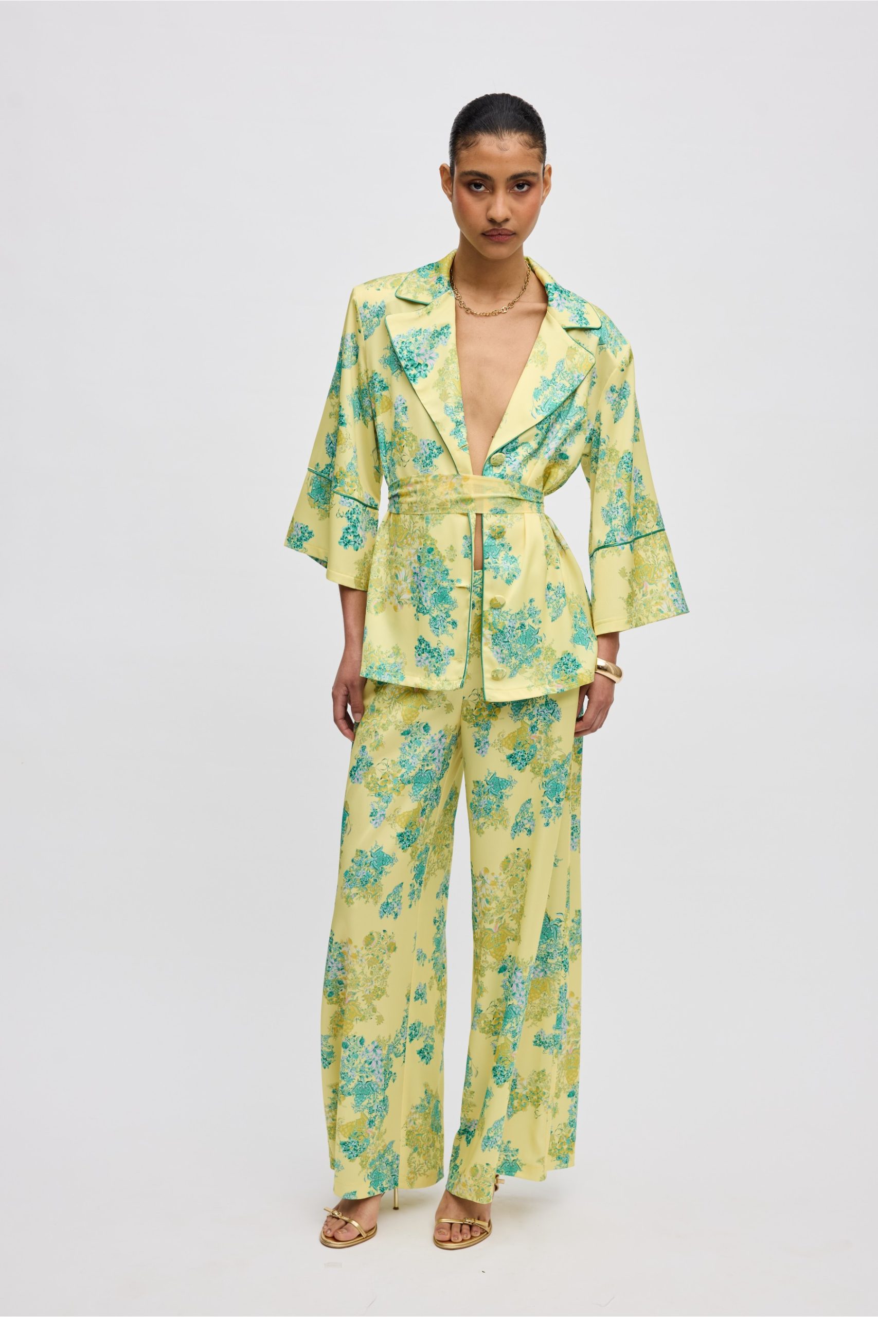 CIEL ss2623554-1800x2700 Lime Petals Pyjama Σετ - Image 1