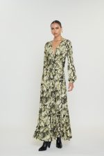 Sandra Jersey Φόρεμα - Olive Snake - Image 4