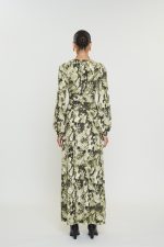 Sandra Jersey Φόρεμα - Olive Snake - Image 2