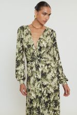 Sandra Jersey Φόρεμα - Olive Snake - Image 6