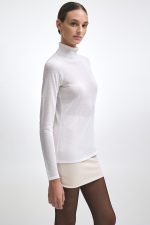 NR Kate Knitted Blouse - White - Image 3