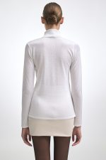 NR Kate Knitted Blouse - White - Image 2