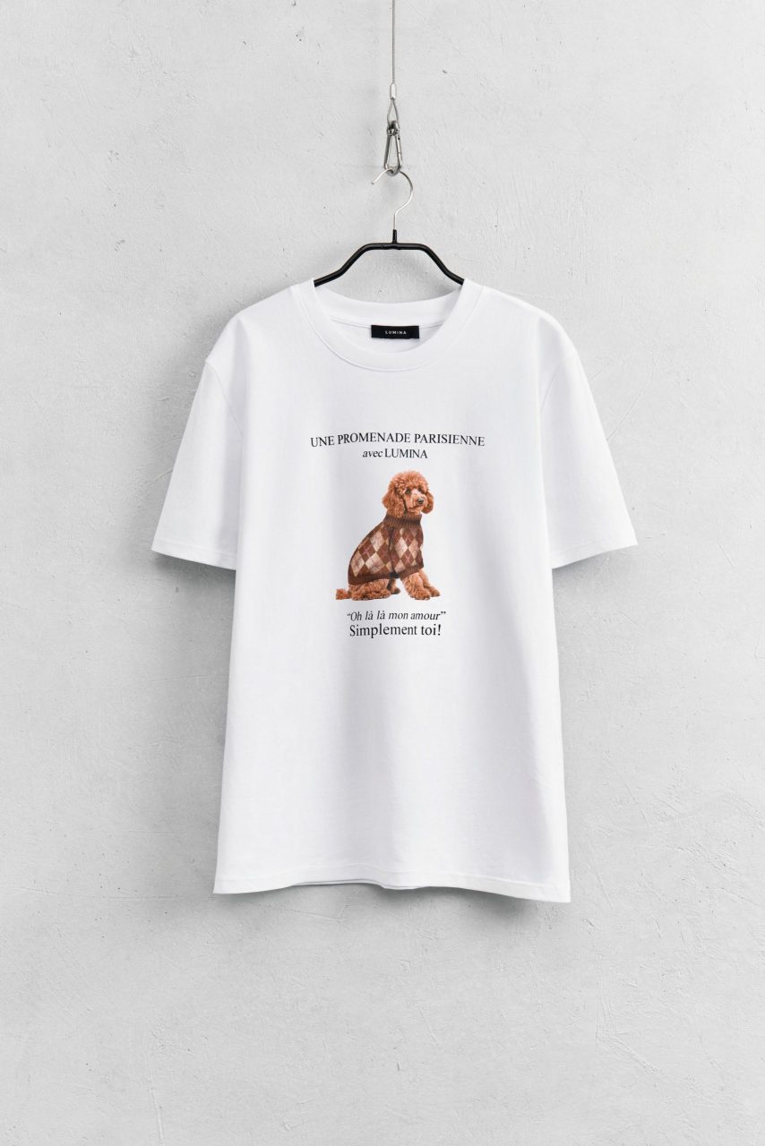printed-t-shirt Doggy T-Shirt - Λευκό - Image 1