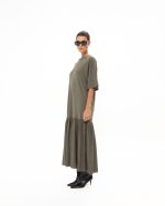 Olive Midi Cotton Dress - Image 4