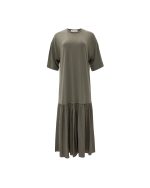 Olive Midi Cotton Dress