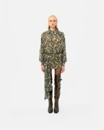 Green Paisley Wrap Skirt - Image 2