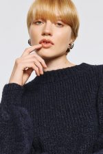 Longsleeve Πουλόβερ - Σκούρο Μπλε - Image 4