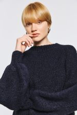 Longsleeve Πουλόβερ - Σκούρο Μπλε - Image 3