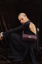 Barrel Bag - Python Print Μπορντό