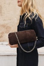 Barrel Bag - Καφέ Suede