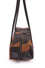 Silhouette Suede Bag S - Logo Brown - Image 3