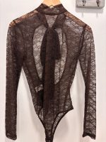 Bow Bodysuit - Καφέ