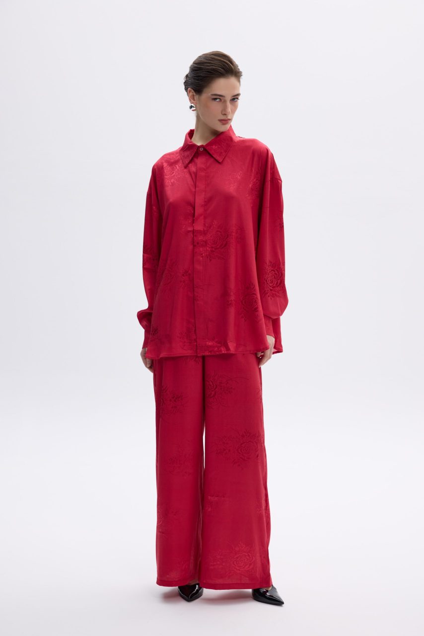 W6ELSH0128SHIRT-W6ELTR0129TROUSER-1-scaled Ruby Blossom Shirt - Image 1