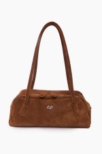 Silhouette Suede Bag S - Camel