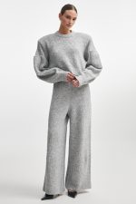 NR Donna Knit Trousers - Γκρι
