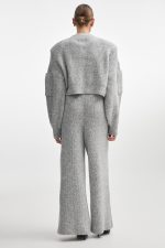 NR Donna Knit Trousers - Γκρι - Image 2