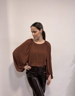 Veronica Τοπ - Καφέ/Μαύρο - Image 2