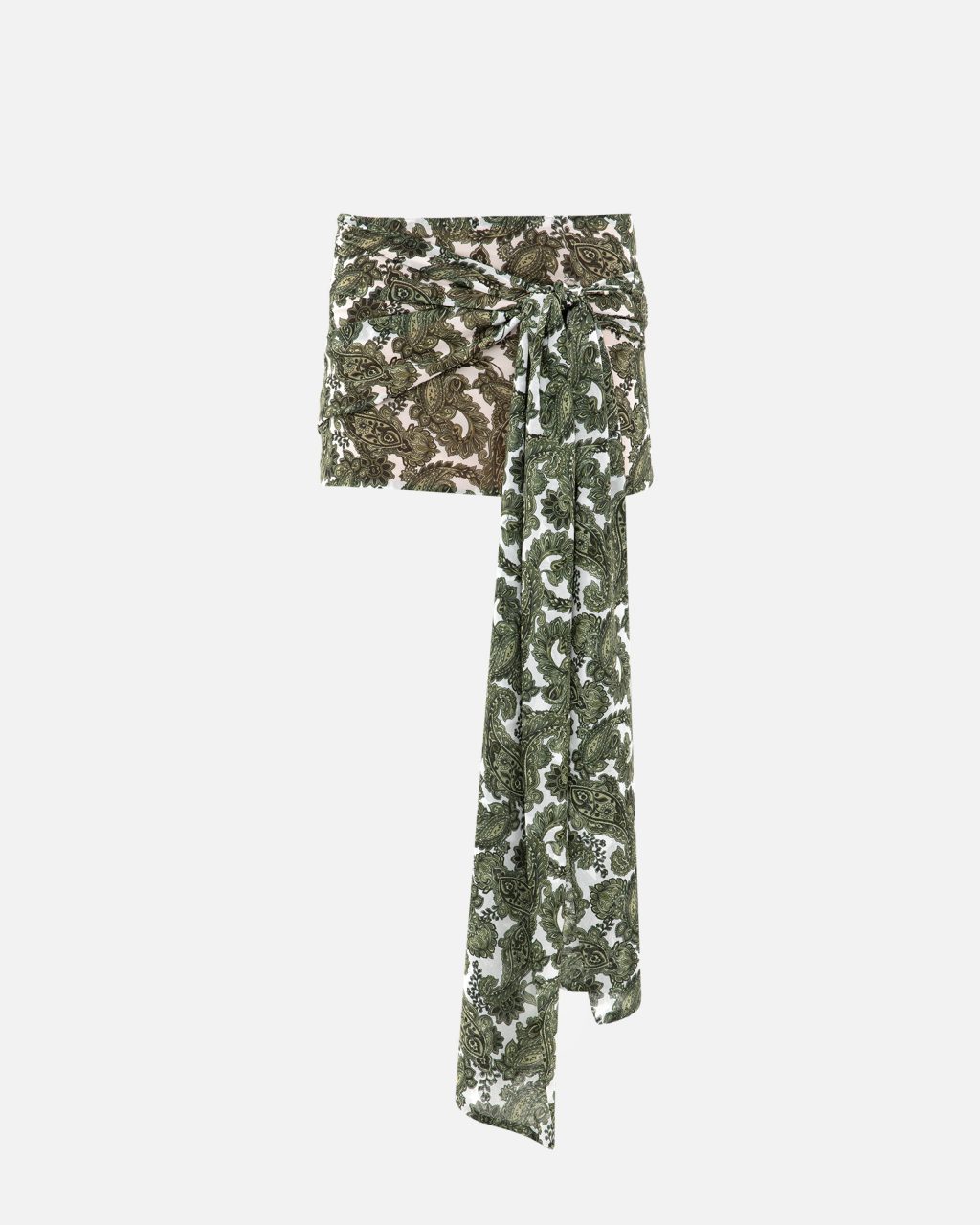 vk ghost-042 Green Paisley Wrap Skirt - Image 1